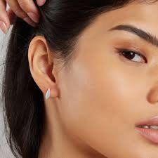 Simple Sterling Silver Studs. Kite Shape