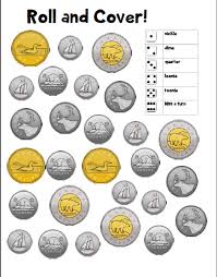 Canadian Coins Roll And Cover Game Canadian Coins Money