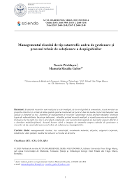 Articolul 157 din actul legea 215 2001 abrogă legea 69 1991. Pdf Disaster Risk Management Management Framework And Technical Process Of Settling Disaster Damage Claims