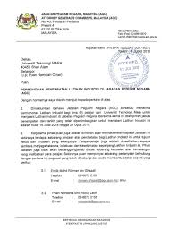 Permohonan kerja kosong baru di atas boleh dilakukan secara online. Latihan Industri Fuu Surat Penerimaan Latihan Industri Daripada Jabatan Peguam Negara Ag