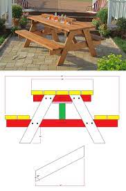How To Build A Picnic Table With Built In Cooler At The Home Depot Diy Picnic Table Diy Outdoor Table Picnic Table