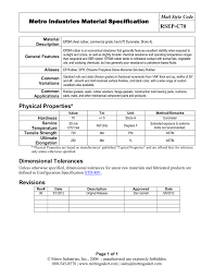 Epdm Sheet Rubber Specs