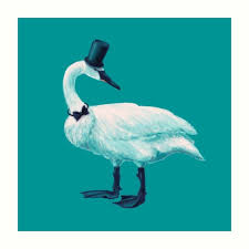 Funny Swan With Bow Tie And Top Hat Art Print In 2020 Art Art Friend Art Prints