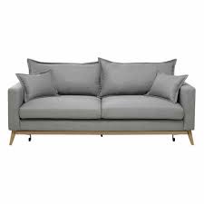 Cerca questo pin e molto altro su casa ispirazioni di francesca ♥. Divano Letto 3 Posti In Tessuto Grigio Chiaro Duke Maisons Du Monde