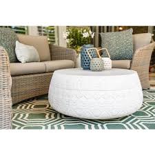 Leisure Made Montgomery Round Concrete Stone Outdoor Coffee Table 682674 The Home Depot In 2020 Concrete Coffee Table Outdoor Coffee Tables Modern Outdoor Coffee Tables