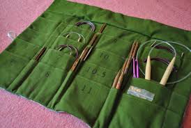 Luxja knitting needles case(up to 8 inches), travel organizer storage bag for circular needles, 8 inches knitting needles and other accessories(no accessories included), purple. Sewing Pattern For Knitting Needle Holder