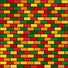 Find the perfect green brick wall stock photo. Brick Pattern Seamless Vector Brick Wall Background Red Light Green Yellow Green Orange Rounded Rectangles On Black Backdrop Royalty Free Vector Graphics