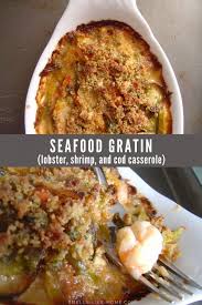 The spruce eats / julia hartbeck a creamy, quick, and easy seafood casserole is the perfect weeknight meal when you encounte. Seafood Gratin Smells Like Home