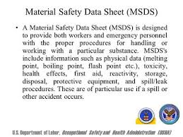 Labels and (material) safety data sheets, (m)sds, are the most common tools used for communications of hazards in use and handling of a given product. Material Safety Data Sheets Interpreting And Understanding Information On A Msds Ppt Download