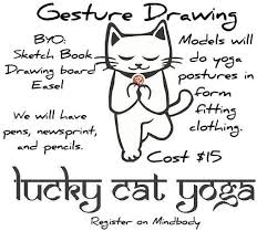 Line drawing pics 1440x1084 big cats' gesture drawings how to's and references! Gesture Drawing At Lucky Cat Yoga Lucky Cat Yoga Tampa August 14 2021 Allevents In