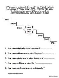 Metric Units Of Measure Journal Math Measurement Teaching