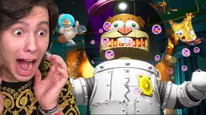 LUTEI CONTRA O ROBO DA SANDY NO JOGO DO BOB ESPONJA!! (Spongebob  Squarepants)