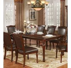 Each chair is custom made for your home new shaker style copeland sarah dining chairs in solid american cherry wood. Sylvana Brown Cherry Wood Dining Table By Furniture Of America