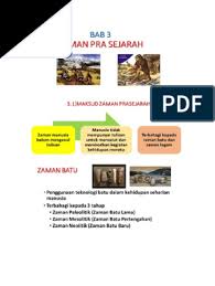 Penerangan berkaitan kesinambungan kemajuan zaman prasejarah yang masih kekal sehingga ke hari ini. Nota Latihan Bab 3