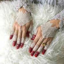 White Henna Desain Henna Henna Inai