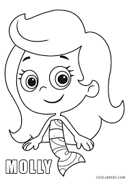 Bubble guppies coloring book pages for kids which include some pages with bubbles and some with learn to print tracer letters for each of the bubble guppies characters. Free Printable Bubble Guppies Coloring Pages For Kids