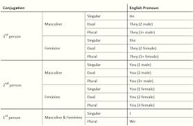 31 explanatory arabic grammar chart