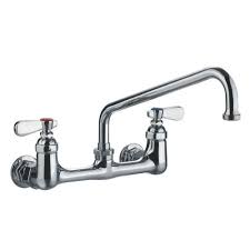 2 handle wall mount utility faucet