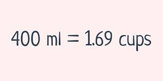 75 milliliters to cups conversion breakdown and explanation 75 ml to cup conversion result above is displayed in three different forms: Convert 400ml To Cups