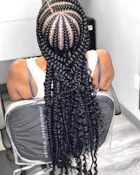25 Beautiful Cornrow All Back Styles For 2021 Thrivenaija In 2021 Feed In Braids Hairstyles African Hair Braiding Styles African Braids Hairstyles
