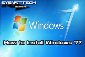 How to recover data you have lost as a result of reinstallation. How To Install Windows 7 Step By Step Sysnettech Solutions