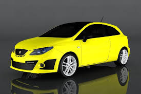 2009 Seat Ibiza Cupra Sports Car Seat Cover Ibiza Low Poly 3d Models