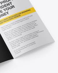 Download Matte Brochure Mockup In Stationery Mockups On Yellow Images Object Mockups PSD Mockup Templates