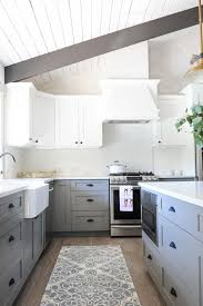 The dark grey cabinets contrast with the white countertops with a lot of decor drama taking place. 51 Epic Gray And White Kitchen Ideas That Will Simply Not Age Architecture Lab