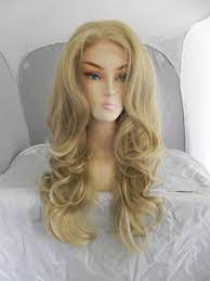 Lace Front Wig Honey Blonde Long Wavy Natural Wig By Exandoh Lace Front Wigs Beautiful Wigs Honey Blonde