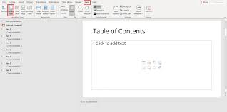 How to set up table of contents. How To Easily Create A Table Of Contents In Powerpoint Ionos