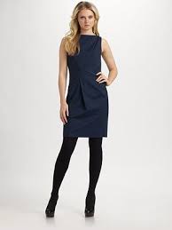 Black And Navy Blue Outfits Boss Black Double Stretch Sheath Dress Dresses Blue Dress Black Tights Outfits