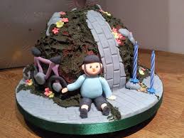 I am a very old grandma who has only ever made 1, yes 1, successful sponge cake in my life. The Hubby S Mountain Bike Birthday Cake Cakecentral Com