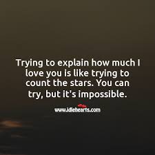 Little redwood fox inadvertently spoils all the games of the day, but the others put. Trying To Explain How Much I Love You Is Like Trying To Count The Stars Idlehearts