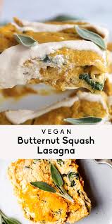Vegan Butternut Squash Lasagna Ambitious Kitchen Video Recipe Video Vegetarian Recipes Tofu Recipes Vegan Recipes