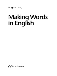 From the coffee fruit, the seeds are separated to produce a stable, raw product: Making Words In English Pdf Pdf English Language Word