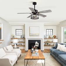 Indoor Chandelier Black Ceiling Fan