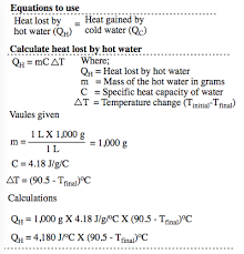 How do you calculate the specific heat of water? What Will Be The Final Temperature Of A System In Which 150 0g Of Water At 5 0 Degrees C Are Added To 1 00l Of Water At 90 5 Degrees C Study Com