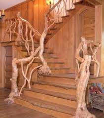 Twig Railing Rustic Stairs Rustic Staircase Stairway Design