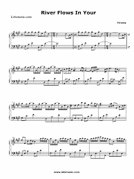 Download the free river flows in you sheet music. River Flows In You