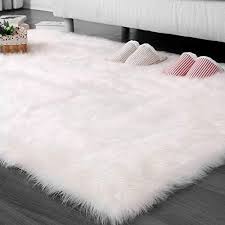 Bedee Faux Lammfell Teppich Shaggy Kunstfell Schaffell 150x50cm Lammfellimitat Teppiche Longhair Fell Universal Fur Wohn In 2020 Flauschiger Teppich Schaffell Teppich