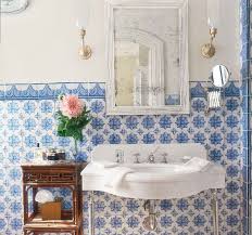 These small rooms—especially powder rooms and half baths—can inspire so much creativity and whimsy another way to add navy blue into your bathroom is to paint the cabinets or vanity. Pin On Color Theory With Veranda