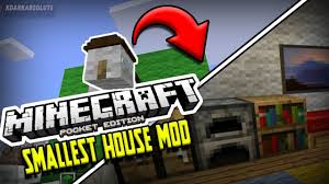 Apr 23, 2016 · the description of house mod for minecraft pe this house mods for mcpe minecraft house mod adds a variety of houses and other structures at your disposal with the click of a mouse. Minecraft Pe Mod Showcase Smallest House Mod Pocket Edition Youtube