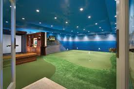 The Trophy Basement Home Golf Man Cave House