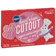 The dough will still bake up the same as our classic cookie dough, so now you can enjoy our cookie dough products before and after baking! Pillsbury Ready To Bake Cut Out Heart Cookies Hy Vee Aisles Online Grocery Shopping