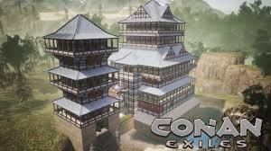 Conan Exiles: Yamatai DLC - Japanese Castle (Speed Build) - YouTube