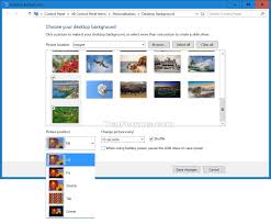 While the default blue windows 10 wallpaper is good to look at, many users want to try other wallpapers, colours or their favourite photos as the desktop background on their computers. Change Desktop Background In Windows 10 Tutorials
