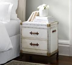 Ludlow White Distressed Bedside Table Distressed Bedside Table Bedroom Night Stands Trunk Side Table