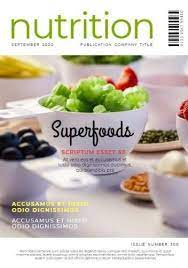 An Image Of Healthy Foods And A Green Header With The Perfect Font To Make The Magazine Cover Complete Create You Magazine Cover Template Food Healthy Recipes