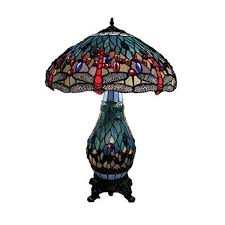 Desk lamps all departments alexa skills amazon devices amazon warehouse deals apps & games audible audiobooks automotive baby beauty books clothing & accessories electronics gift cards. Warehouse Of Tiffanys Warehouse Of Tiffany 3 Light Tiffany Style Dragonfly Table Lamp T18275tgrb Rona