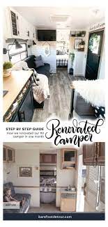 Rv Renovation How To Remodel A Camper In A Budget Full Process Diy Camper Remodel Budg How To Remodel A Camper Remodeled Campers Camper Trailer Remodel